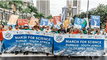 The 2018 Durban Chapter March for Science attracts huge support from scientists and students